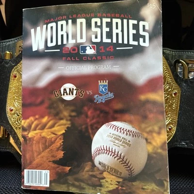 2014 WORLD SERIES PROGRAM KANSAS CITY ROYALS SAN FRANCISCO GIANTS LINCECUM - Image 1 of 2