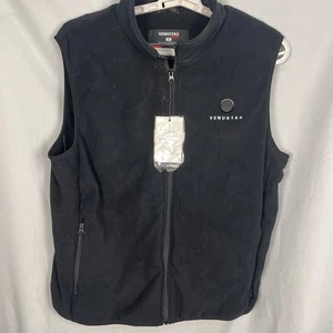 VENUSTAS Battery Heated Vest Women's Xl Black Full Zip Fleece "Read" - Picture 1 of 4