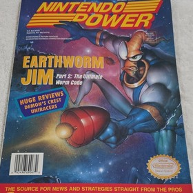Nintendo Power Issue 68 Dec 1994 Earthworm Jim Demon's Crest Uniracers SNES
