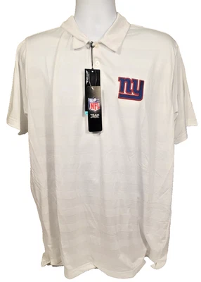Camisa polo masculina Antigua New York Giants XL branca vestuário de equipe NFL nova com etiquetas (V4) - Imagem 1 de 4