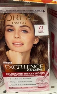L'Oréal Paris Excellence creme Tinte Color Para El Cabello Rubio Cenizo num 7.1 - Picture 1 of 2