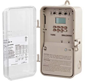 TORK DGLC200A-NC ElectronicTimer,Astronomic,Clear,Plastic 31A071 - Picture 1 of 2