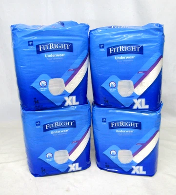 Ropa interior desechable Medline FitRight para adultos XL Motion Flex 56 quilates Foto 1 de 4