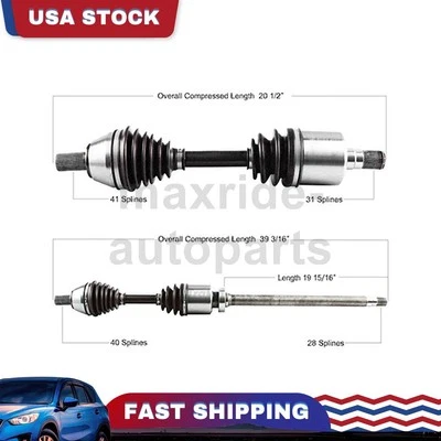 Junta de eje CV del lado del conductor del pasajero delantero para Volvo S80 2007 2008 2009 2010 Foto 1 de 4