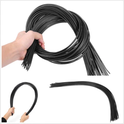 20 Pcs Black 2.5*5*1000mm Car SUV Bumper PP Plastic Welding Rods For Welder Gun - Image 1 of 4