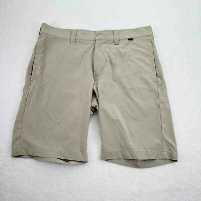 Pantalones Cortos Travis Mathew Para Hombre 32 (33) Beige Rayas Chino Deportes Golf Rendimiento Foto 1 de 4