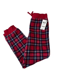 Charter Club Kids Unisex Cardinal Holiday Plaid Jogger Pant NWT $30 - Picture 1 of 6