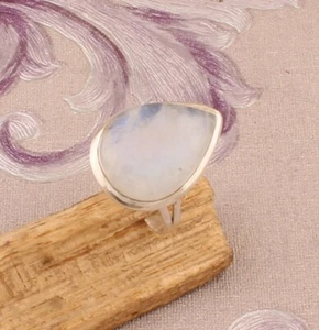 925 Sterling Silver Rainbow Moonstone Ring Anniversary Gift For Men And Women - Picture 1 of 9