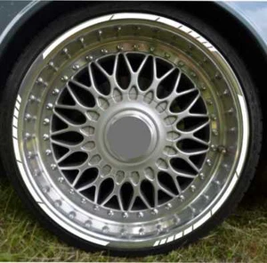 Felgenrandaufkleber GP STYLE 17 Zoll  6mm  WEISS  Auto Motorrad Tuning Felgen - Bild 1 von 1