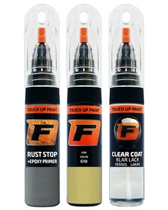 for VOLVO 618 HELLO YELLOW TOUCH UP PAINT Pen Kit Scratch Repair Set - Picture 1 of 10