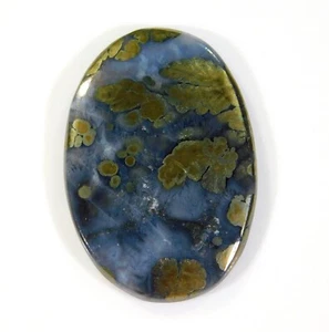 73.CT NATURAL MARCASITE PYRITE OVAL CABOCHON PRNDANT GEMSTONE 43x30x8 MM BR=0212 - Picture 1 of 7