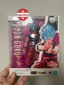 BANDAI S.H. Figura de acción Figuarts Super Saiyan God Son Goku Kaioken juguete SHF nuevo - Imagen 1 de 5