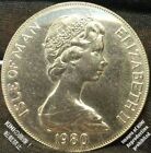 1 Crown White Bronze Coin 38.3mm diameter Isle of Man Elizabeth II Large Coin