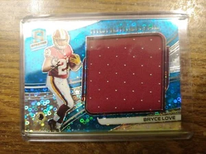 2019 Panini Spectra Neon Blue Washington Redskins Bryce Love Jumbo Patch 18/99 - Picture 1 of 2