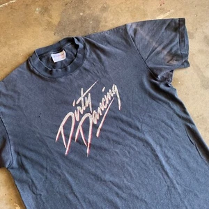 1987 VINTAGE 80s DIRTY DANCING MOVIE PROMO T-SHIRT MEN SZ M PATRICK SWAYZE - Picture 1 of 11