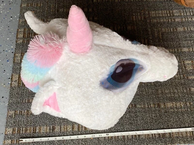 UNICORN Maskimal Mascot Big Head Mask Costume Colorful One Size Adult Unisex - Image 1 of 4