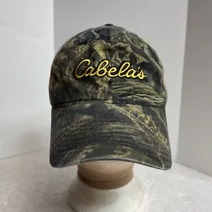 Cabelas Baseball Hat Mens Adjustable Camouflage Strapback Solid Back Hunting Vtg - Picture 1 of 15