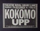 Kokomo Debut, 1St Album Concert W/ Upp 1975 Mini Poster Type Ad, Promo Advert