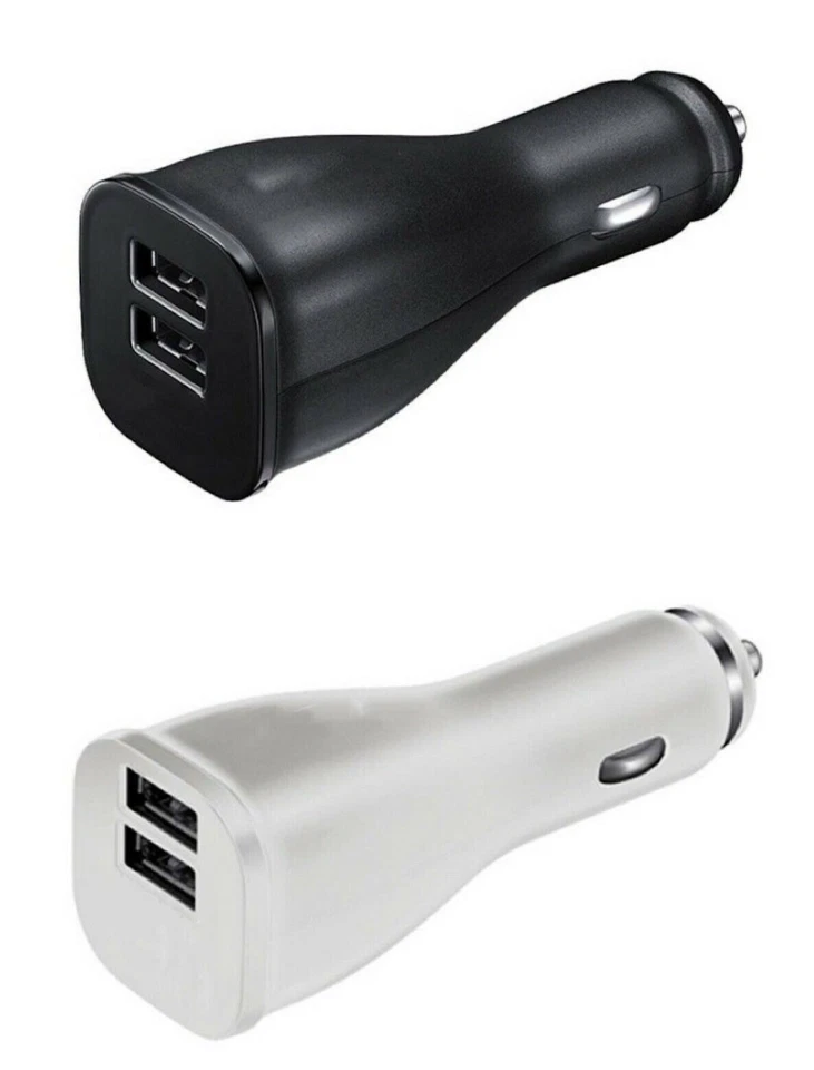 Adaptador cargador coche doble puerto USB carga rápida rápida para HTC SAMSUNG LG iPhone Foto 1 de 4