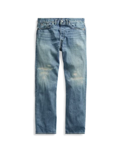 rrl double rl straight leg Selvedge Jean vintage 5 japan distresed langdon wash - Picture 1 of 11