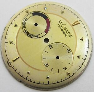 LeCoultre futurematic 497 817 watch part: yellow dial with power reserve