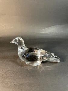 Baccarat französische klare Kristall Turteltaube Figur Briefbeschwerer 2,5 "x 4" - Bild 1 von 17