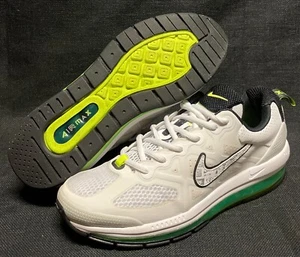 Nike Air Max 2021 paquete de logotipos genoma talla 9 blanco para correr negro neón voltios DB0249-100 - Imagen 1 de 9
