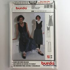 Burda 8853 Dirndl Alp Folk Lore Dress Bavaria Bodice Ladies New Uncut Pattern 