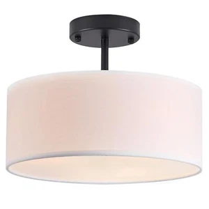 Bargeni Semi Flush Mount Ceiling Light,13 inch Modern 3-Light Ceiling Light F... - Picture 1 of 9