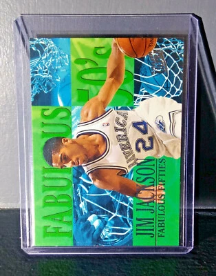 1995-96 Jim Jackson Fleer Ultra Fabulous Fifties #4 cartão de basquete - Imagem 1 de 2