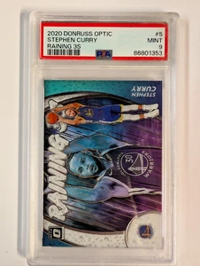 2020-21 Panini Donruss Optic - Raining 3s #5 Stephen Curry - Picture 1 of 2