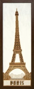 Diy Needlepoint Mixed Embroidery "Paris". Embroidery Kit. Unprinted Сanvas - Picture 1 of 1