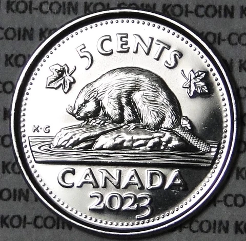 BU UNC Canada 2023 (1952-2022) 5c 5 cent nickel coin mint collector roll Cover
