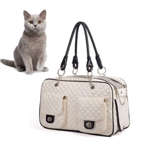 Stylish Portable Pet Carrier Handbag Small Puppy Cat Dog Travel Case Outdoor Bag - Imagen 1 de 8