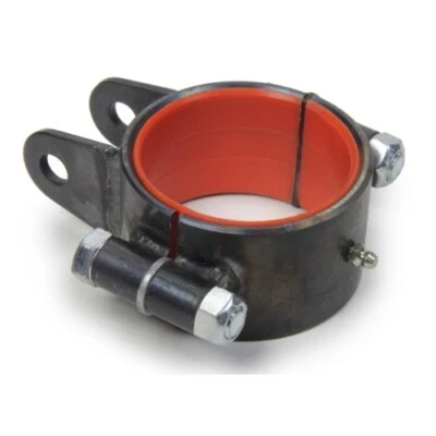 U-B Machine 46-0050 Trailing Arm Bracket Greasable Floating Steel Natural Each - Image 1 of 3