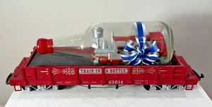 LGB 43614 TRAIN IN A BOTTLE RED FLAT CAR - Picture 1 of 5
