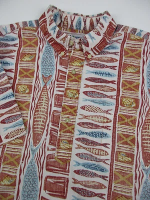 Para Hombres XL Reyn Spooner Pez Camisa Jersey Hawaiano de adentro hacia afuera Foto 1 de 4