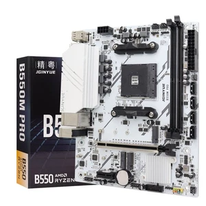 Placa madre B550M Pro AM4 Micro ATX, DDR4 placa base para juegos PCI Express x16 - Imagen 1 de 17