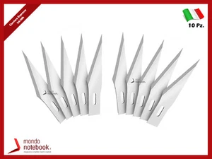 Lame di Ricambio per Cutter Bisturi di Precisione con Manico Alluminio (10PZ) - Photo 1/1