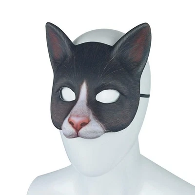 Cat Mask Costume Creative 3D Cosplay Accessories Animal Face Mask for Easter - Image 1 of 4