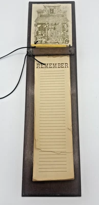 Vintage House Of Lloyd "Remember" Memo Board, General Store W/Pencil 16.5” X 4” - Image 1 of 4