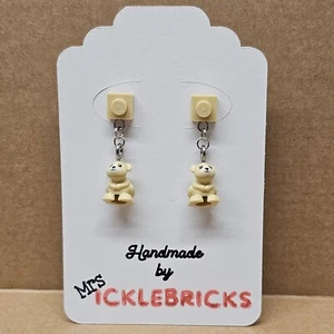 Custom Handmade LEGO (Pierced) Earrings - HAMSTER - Picture 1 of 7