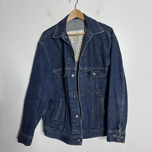 Lee Easy Rider USA Jacket Medium Mens Denim Dark Blue Trucker - Picture 1 of 7