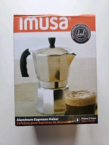 IMUSA EE. UU. Estufa Aluminio Cafetera Espresso 4 Tazas Nueva - Imagen 1 de 6