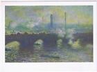 CPA Claude Monet Waterloo Bridge Gris Jour 4 x 6
