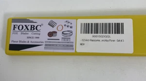 Blades Planer FOXBC Cutting 12.5 Inch Set Of 3 With Yellow Casing Cutter Metal - Picture 1 of 17