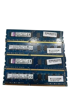 16GB (4x4GB) PC3-12800u DDR3-1600MHz 2Rx8 Non-ECC - Picture 1 of 2