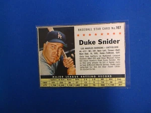 1961 Jello # 167 Duke Snider VG   no creases - Picture 1 of 2