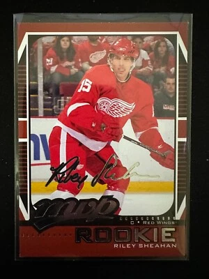 Riley Sheahan RC 2012-13 Upper Deck MVP #56 Rookie Detroit Red Wings - Image 1 of 2