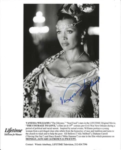THE COURAGE TO LOVE signed VANESSA WILLIAMS - 8x10 - Henriette DeLille AUTHENTIC - Picture 1 of 2